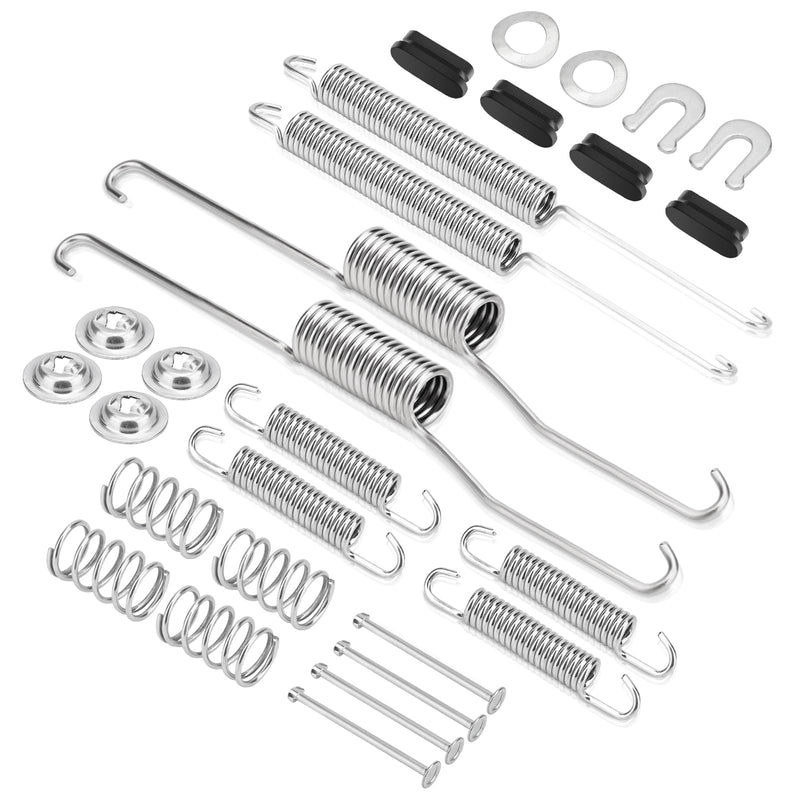 Rear Drum Brake Shoe Hardware Kit Fit for Chevy Silverado 1500 2008-2013 GMC Sierra 1500 2008-2015, 18K2089 H7365 1406-291243