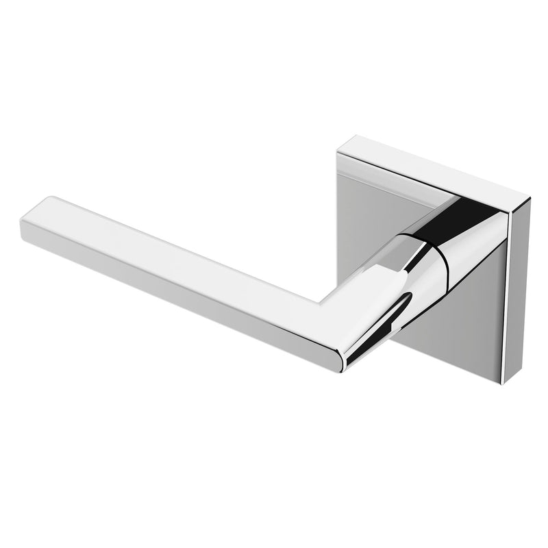 Okun Quadra Dummy Door Handle, Chrome Non-Turning Door Lever 1-Pack – Decorative Reversible Interior Handle for Closet, Pantry, Hallway & French Doors, Sleek Modern Design