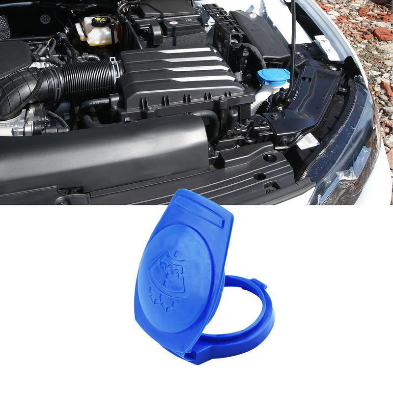 Windshield Wiper Washer Fluid Reservoir Tank Bottle Cap Cover, 3Q0955455 Washer Fluid Cap, Car Accessories Windshield Washer Reservoir Cap Compatible with Porsche Cayenne 2003-2018 (1PCS) 1PCS