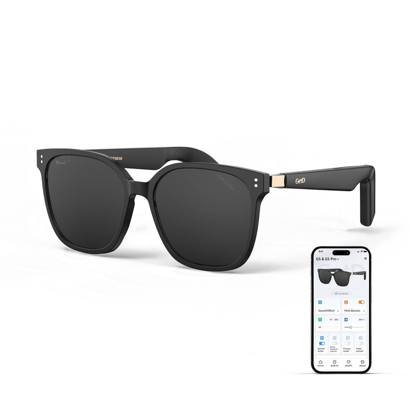 GetD AI Sunglasses, AI Real-time Translation with 147 Languages, Smart Nylon Polarized Sunglasses, Bluetooth Glasses for Women and Men with Speaker, Open Ear Audio Music Glasses