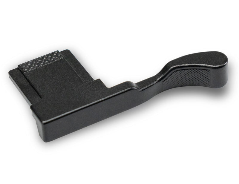 Metal Thumb Up Grip for Fujifilm Fuji X100VI Camera, Hot Shoe Thumb Rest Support Grip ，Exclusive Vintage Anti-Slip Pattern, Enhance The camera's Grip Feel (Black) Black