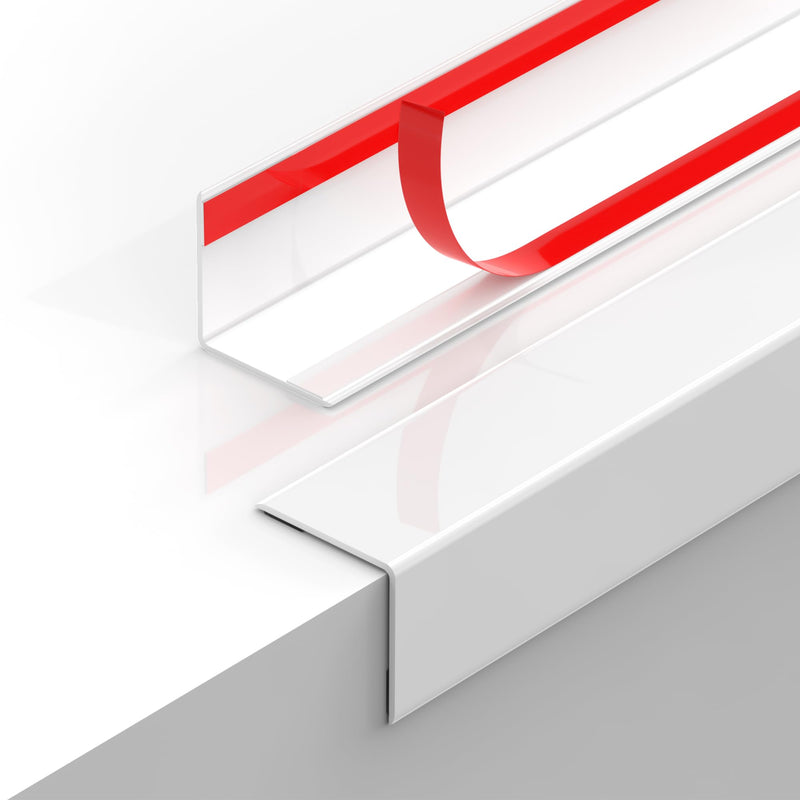2PCS Wall Corner Protectors Guards - Self Adhesive Corner Protector & Corner Guards for Walls Edge Protection, Easy to Apply - No Tools Needed(Pure White, 31.5"x1.18") 31.5" X 1.18" Pure White 2