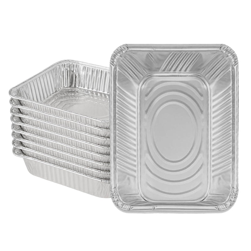 INFINITY EL 10 Pack FULL SIZE DEEP Disposable Aluminum Foil Pans 20.5" x 13" x 3", Aluminum Baking Pans | Heavy Duty Foil Pan for Roasting Turkey, Lasagna, Thanksgiving, Christmas (Full Size-Deep/10 Pack)