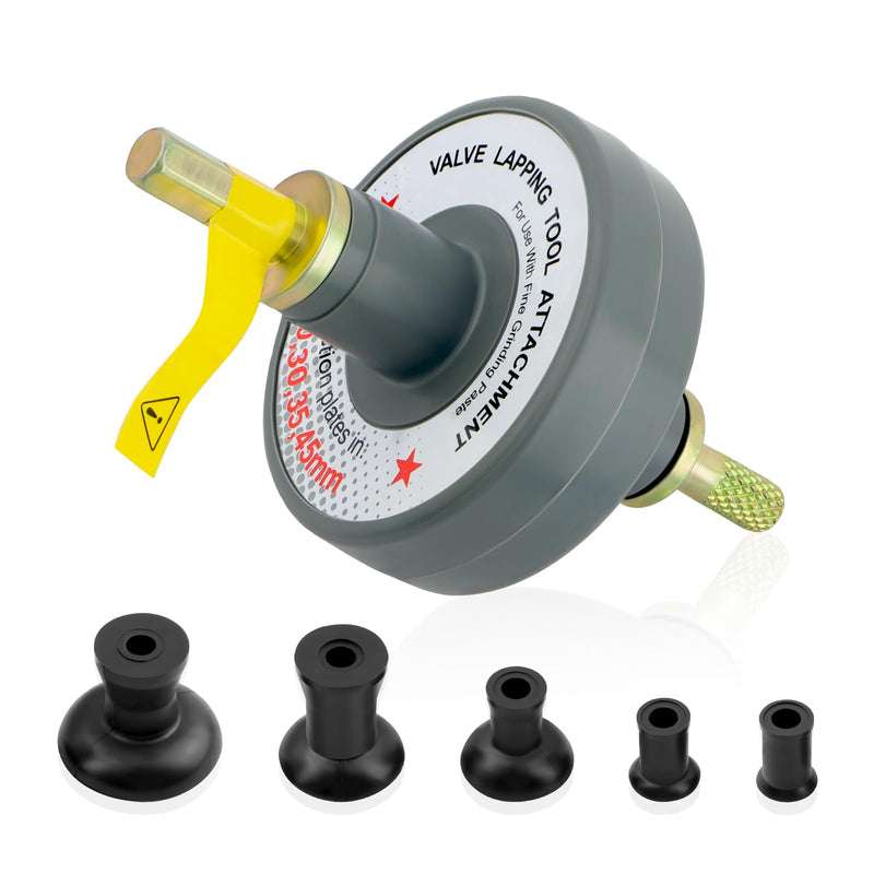 Valve Lapping Tool Kit with 5 Suction Cup Adapters,Durable Valve Lapping Kit with Maximum Working Ranges of 1000rpm to 1250rpm,Valve Grinding Tool for Valve Maintenance Repair Tool