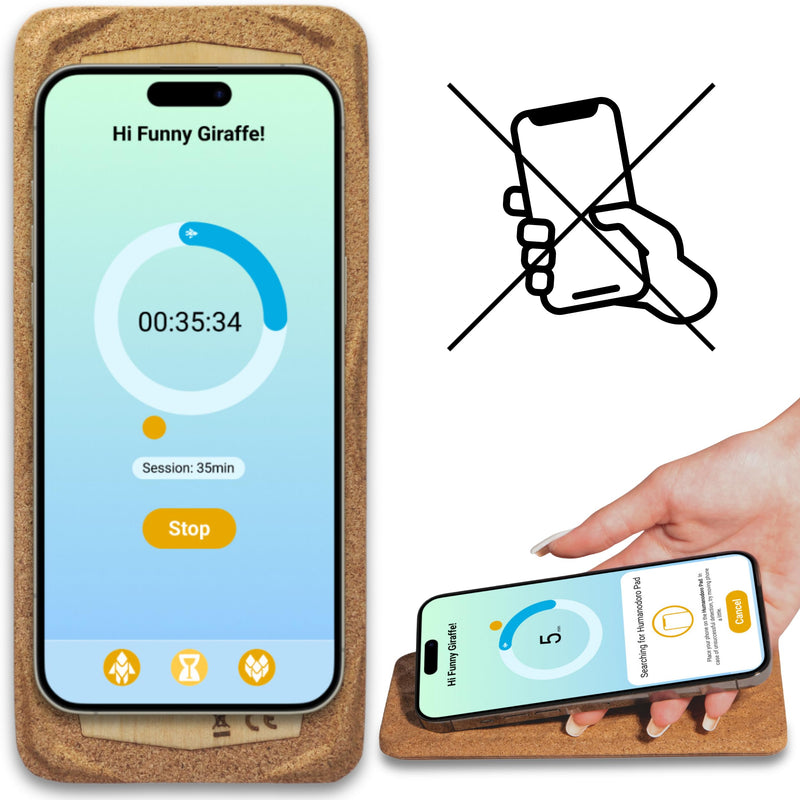 Smart Pomodoro Timer Smart Pad with Free Companion App | Boost Focus & Productivity | Minimize Digital Interruptions | Perfect for Work and Study | Made in EU