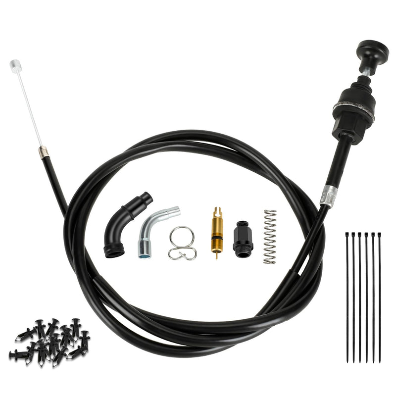 Choke Cable for Rancher 350 TRX350 TRX350FM TRX350TM TRX350FE 2000-2006 Fourtrax 300 350 Foreman 400 ATV 4 Wheeler Quad with Starter Valve Plunger Kit Part 17950-HN5-671 TRX350 Choke Cable