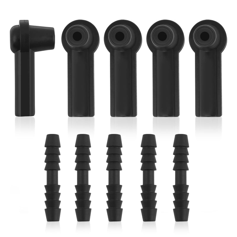 5PCS Brake Bleeder Kit Connector,Brake Fluid Bleeder Kit Bleeding Adapter Joint for Quick Brake Fluid/Air Changes,Brake Bleeder Hose Connector Fit Brake Bleeder Bottle,Vacuum Brake Bleeder