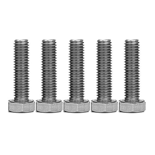 Manloney LLC Universal Screws M9 Hex Head Cap Bolts 1.0mm Pitch Fine Thread Stainless Steel Screw (M9x40-1.0) M9x40-1.0
