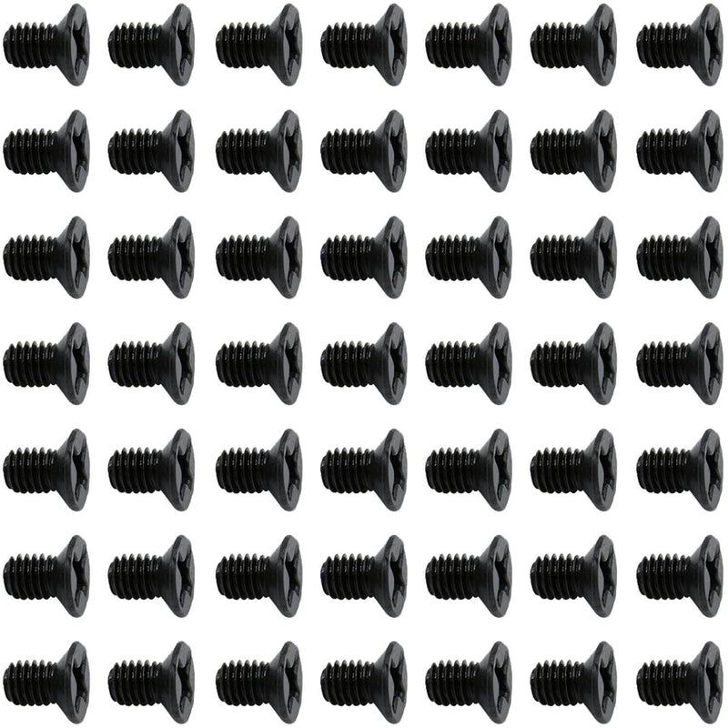 50Pcs Hard Drive Screws 2.5 inch,Stainless Flat Phillips Head HDD SSD M3 x 5mm Mounting Screw for Computer PC Laptop Case,2.5" Black