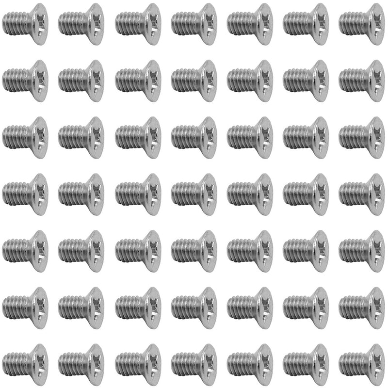50Pcs Hard Drive Screws 2.5 inch,Stainless Flat Phillips Head HDD SSD M3 x 5mm Mounting Screw for Computer PC Laptop Case,2.5" Silver