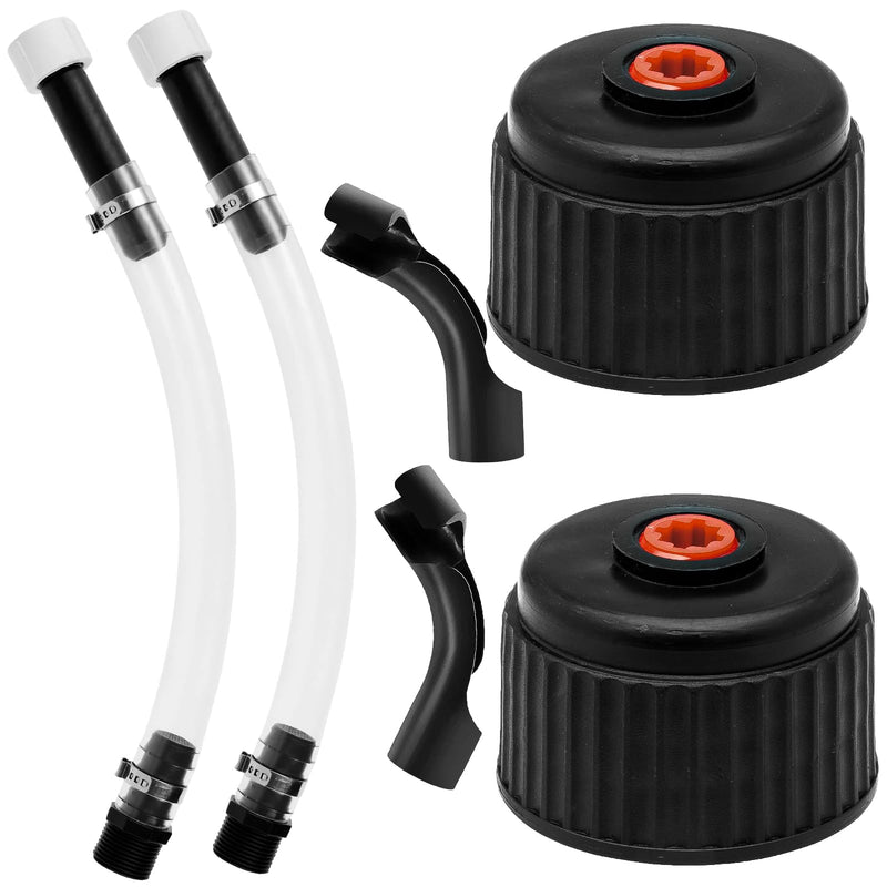  [AUSTRALIA] - 2 Set of Racing Fuel Filler Hose Kits, for VP Racing Fuel Jug Hose, LC2 Jugs Hose Racing, for VP Racing Fuel Jug Cap, Scribner Fuel Jugs, for VP Racing Fuel Jug Hose Bender
