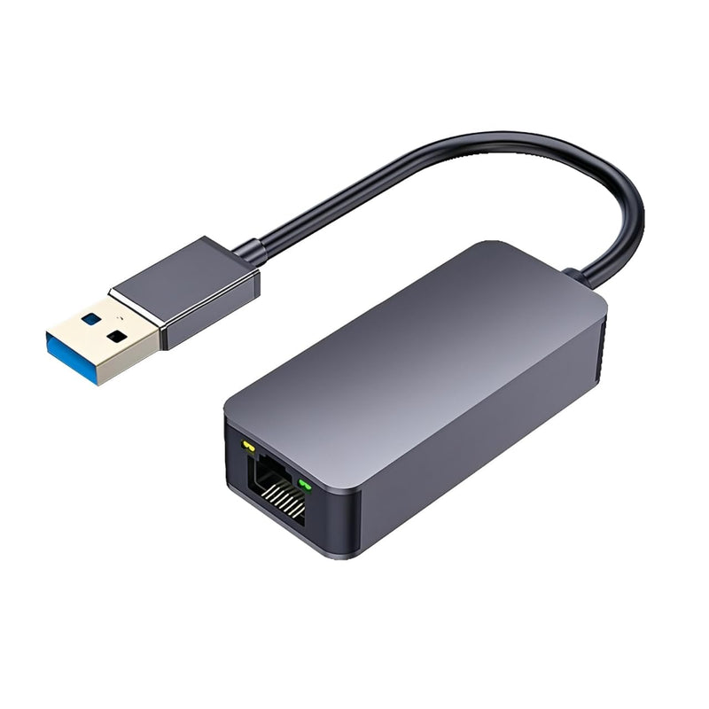 USB 3.0 to 2.5G Ethernet Adapter, High Speed Portable Ethernet Adapter for Laptop, USB 3.2 USB AM to 2.5Gbps Ethernet Adapter for 7 8 8.1 10 for OS X, Plug and Play