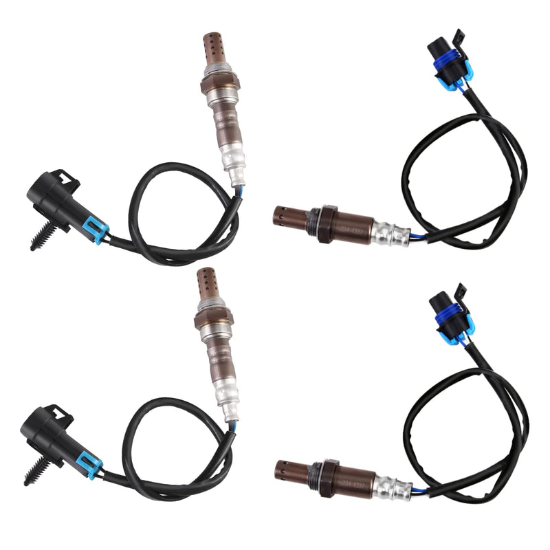 O2 Oxygen Sensor Upstream and Downstream Fits for Chevy Silverado Suburban 1500 2500 3500 HD Tahoe, for GMC Sierra Yukon XL 1500 2500, for Cadillac Escalade ESV EXT 2006-2007 234-4337 234-4018 4Pc