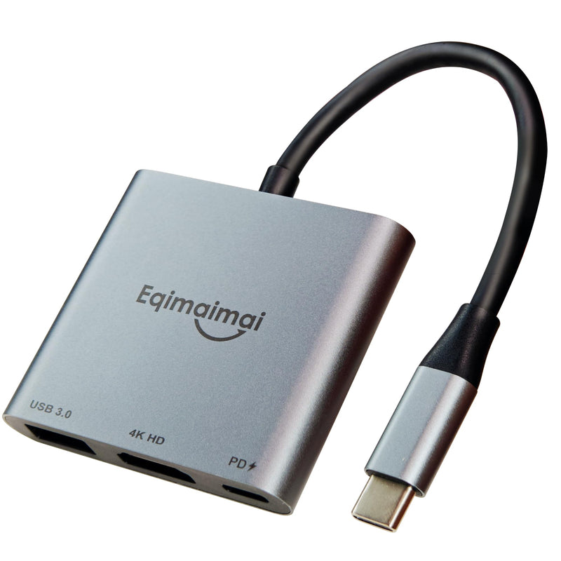 USB C to HDMI Multi-Port Adapter(4K@120HZ) with 100w PD,USBC Laptop Docking Station for Monitor Extension Display, USB-C to USB-A Converter 10Gbps,4K HDMI Hub for Mac/iPad pro/MacBook/Laptops HD 4K@120HZ