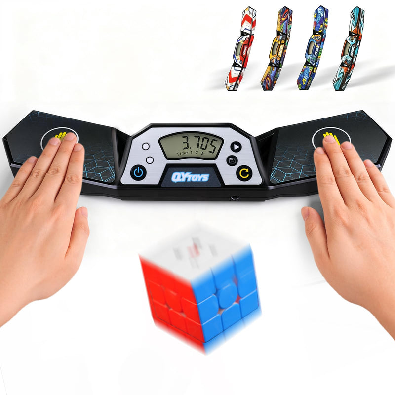 Professional Speed Cube Timer,Touch Control Timer with Display,Cube Race Stack Competition a Great Gift for Boys and Girls Black