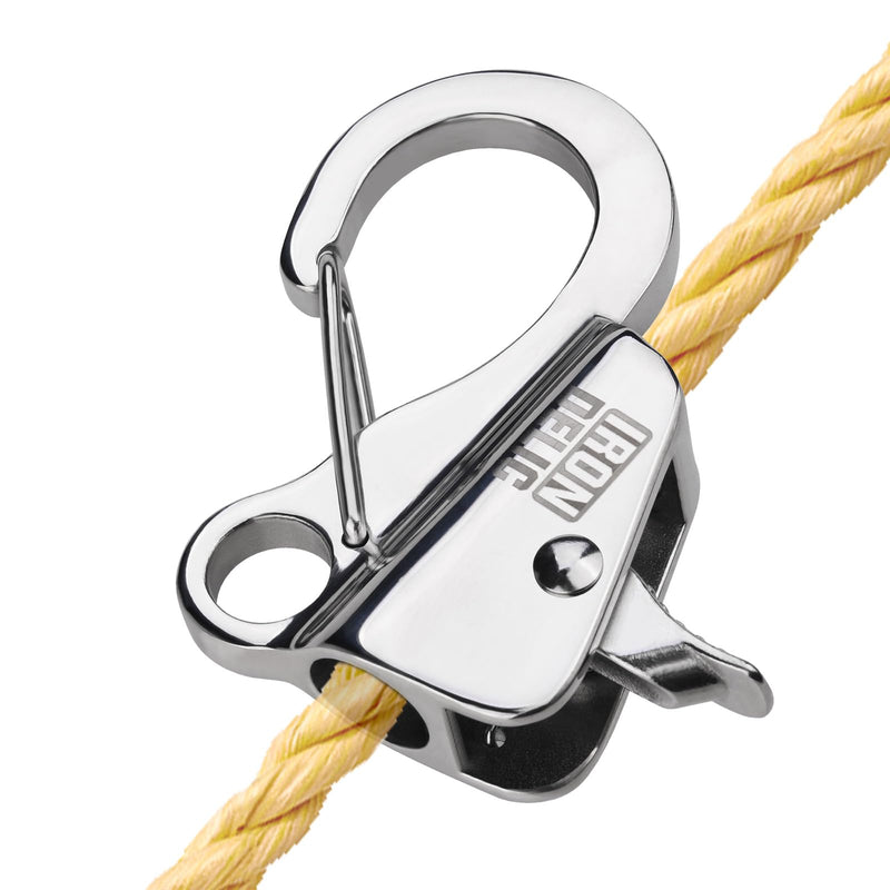 1-2x Stainless Steel Boat Anchor Hook, Quick Release Knotless Anchor System for 3/8''- 5/8'' Boat Anchor Rope, Fit for Small Boat Pontoon Kayah, Easy to Use, Holds 9000 lbs 1 Pack