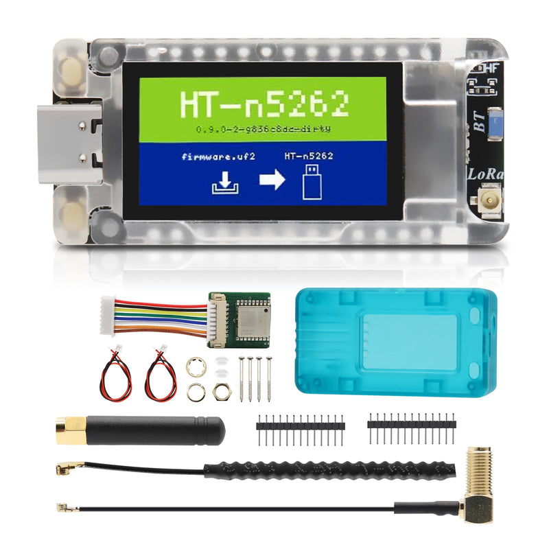 Mesh Node T114 V2 LoRaWAN Meshtastic Board AYWHP Meshtastic Tracker Nordic nRF52480 with Screen GNSS + Screen Case 1.9″ TFT Display 902-928MHz SX1262 Chip BLE WiFi Compatible with Arduino/Meshtastic T114 V2 + Screen Caese + GNSS