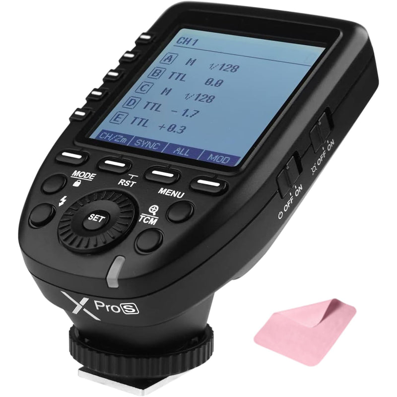 Godox XPro-S TTL Wireless Flash Trigger for Sony Cameras, 1/8000s HSS Large Screen Slanted Design 5 Dedicated Group Buttons 11 Customizable for V1S V1ProS V100S V860IIIS AD200Pro AD200ProII AD400Pro