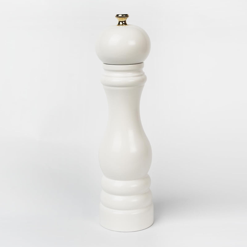 Walnut Color Wooden Salt Hand Mill 22 cm-8.66 inch (White) White