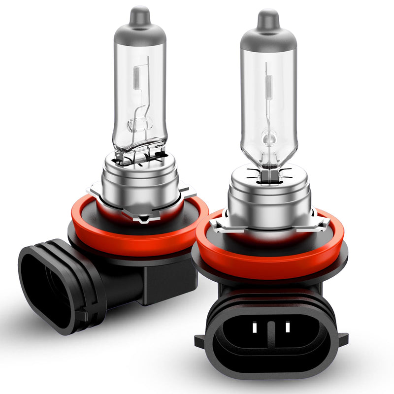 H11 Halogen Headlight Bulb, 2Pcs 12V 55W H11 Halogen Bulbs Replacement for Car Truck Headlight Bulb, Amber Yellow Amber 3800K H11 H8 H9