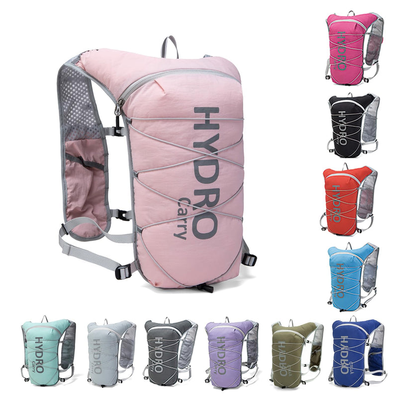 Lightweight Running Vest for Women and Men Hydration Backpack Pack with 1.5L Water Bladder Bag for Hiking Trail Running Gear Cycling Marathon Pink