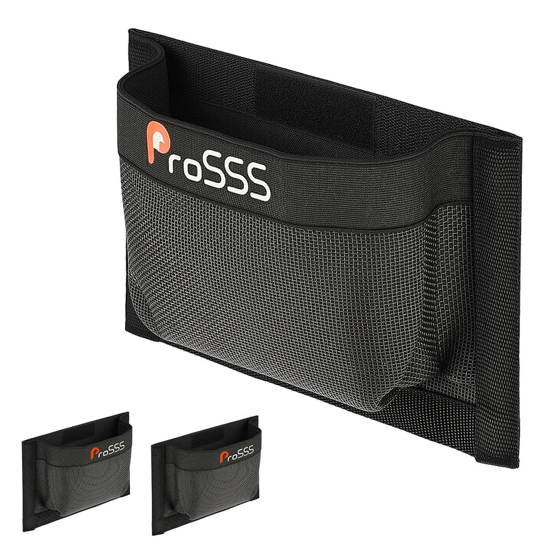 2PC Boat 10"*7" Self-Adhesive Storage Mesh Bag,Marine Organizer for Tools & Boat Accessories,Waterproof Strong Adhesive Backing, Easy to Install & Remove,Keep Your Boat Tidy and Items Secure 2