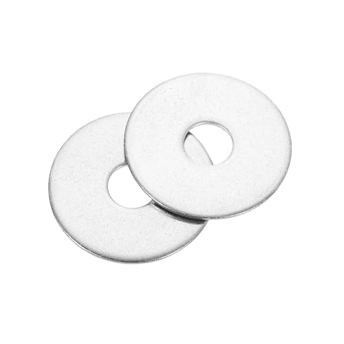 uxcell 50Pcs M8 Flat Washer, 304 Stainless Steel 8mm ID x 30mm OD x 1.5mm Thick for Bolt Screw, Factories Repair, Kitchens, Shops, and Outdoor Construction, Silvery M8x8mm IDx30mm OD 50