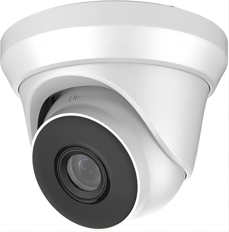 4MP Analog Coax Turret Dome TVI CVI CCTV Surveillance Security Camera, 2.8mm 100° Wide Viewing Angle, 65ft IR Night Vision, Outdoor, Full Metal Housing, ONLY Compatible with 4/5MP and 8MP DVR 4MP Turret TVI Camera White