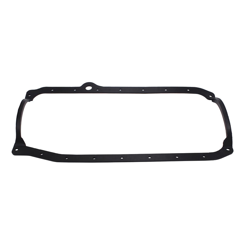 Black SBC Oil Pan Gasket Steel Core Fits for 86 - Up Late Chevy 305 350 383 400 Engine Black