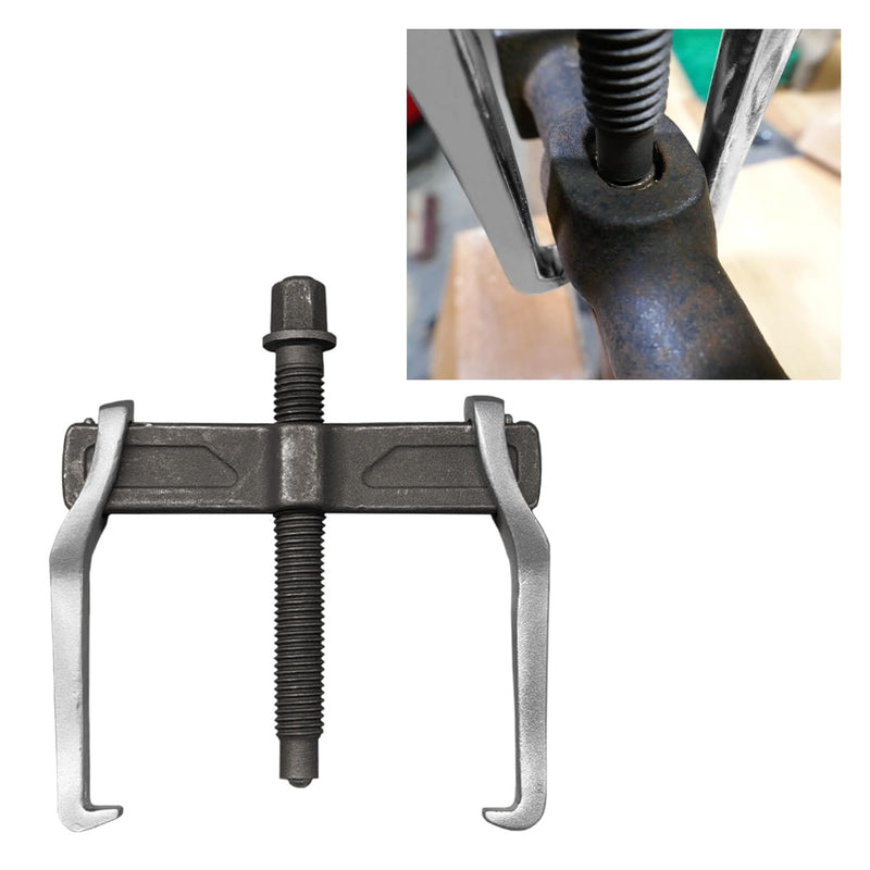 4'' 2 Jaw Bearing Puller, Adjustable Bearing Gears Removal Tool with Two Jaws for External Internal Pulling, Non-Slip Grip Gear Puller for Removal of Pulleys Flywheels Bearing