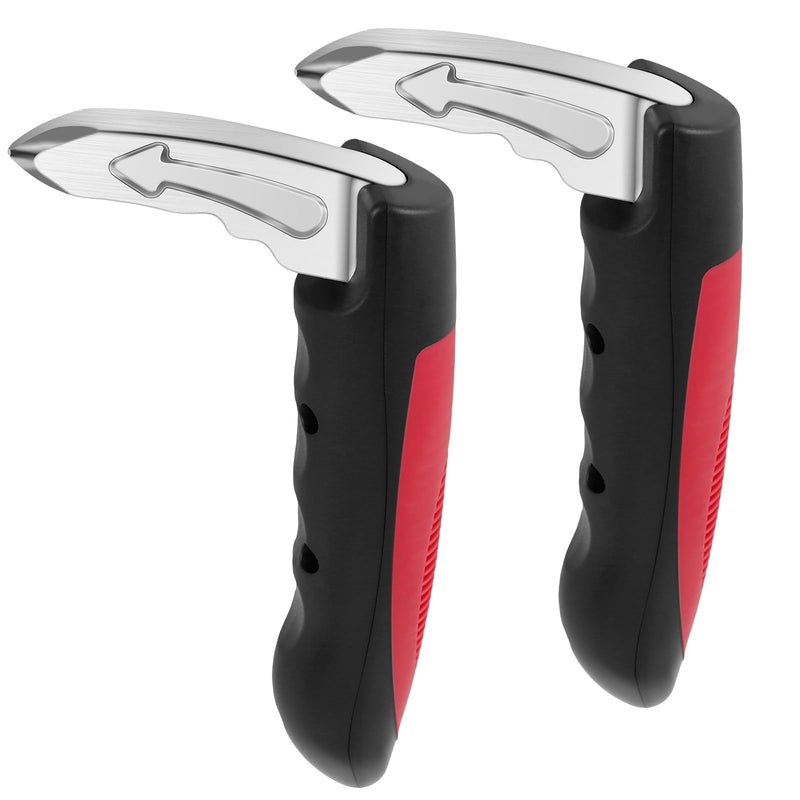 Car Handle Assist for Elderly, 2 Pack Handicap Car Door Assist Handle 3 in 1 Multifunction Portable Car Assist Handle for Safe Entry/Exit Car for Elderly, Seniors, Handicapped (Red) Red 2pc
