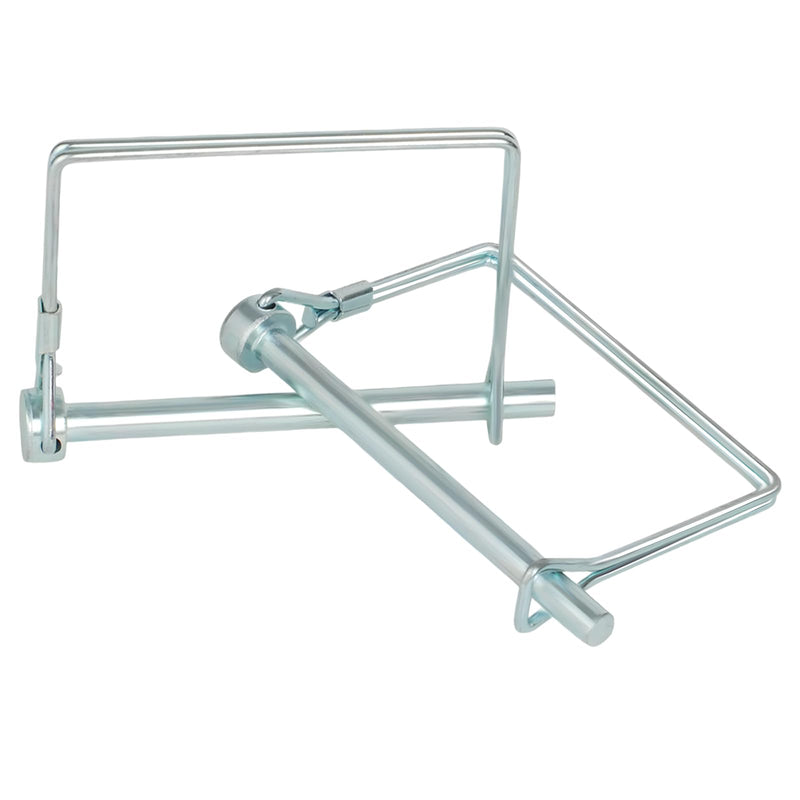 2Pcs Premium Square Trailer Pin, 1/4" x 4"(6.3mm x 100mm) Trailer Coupler Pin, Upgrade Hitch Pins Trailer Hitch Pin for Farm Trailers, Towing, Lawn M6.3*100
