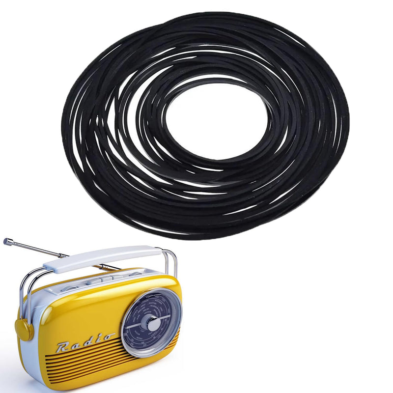 100pcs Recorder Rubber Belts, 40-135mm Cassette Recorder Repair Maintenance Mix Flat Cassette Tape Machine Rubber Belts, 1mm Width Cassette Recorder Belts for DVD CD LD VCR Repeater Drives.