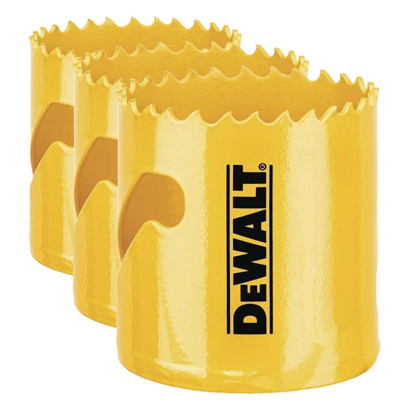 DEWALT DAH180030 1-7/8 (48MM) Hole Saw (Pack of 3) One Size (Pack of 3)