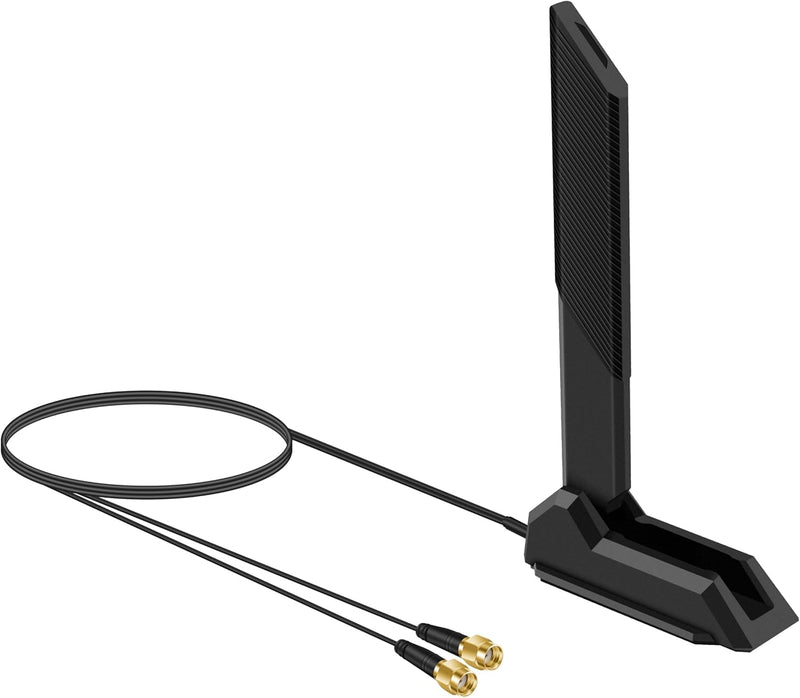 External Tri-Band 802.11BE Performance WiFi 7 Antenna with RP-SMA Male Connector for WiFi 7 PC Desktop Computer Extendable Router ASUS ROG Gaming Motherboard, Slinkdsco