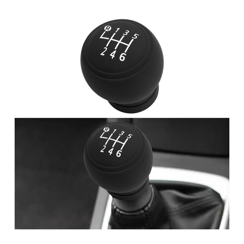 BESULEN Car Gear Shift Knob Cover, Anti-Slip Silicone Vehicle Knob Gear Stick Protector, Automotive Shifter Transmission Protective Cover, Universal Interior Accessories for Most Cars (6-Speed) 6-speed