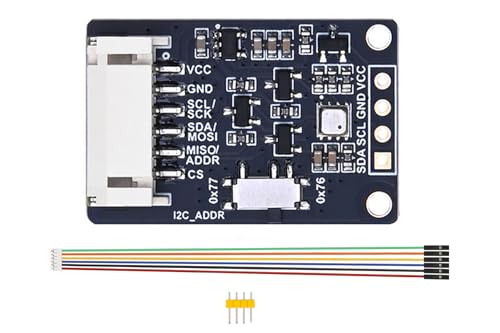 BME680 Environmental Sensor Module - Temperature, Humidity, Pressure & Gas Detection, I2C/SPI, 3.3V/5V Compatible, for Raspberry Pi, Arduino, Pico, ESP32, IoT & Smart Home Projects