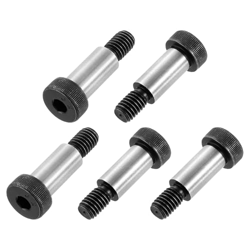 uxcell Alloy Steel Hexagon Socket Head Shoulder Screws Bolts, 1" Shoulder Length, 1/2" Shoulder Dia, 3/8-16 UNC Thread, 10pcs 1" x 1/2" 10