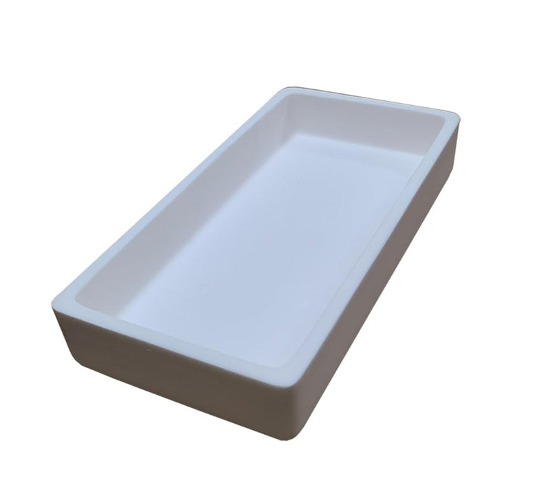 OTOOLWORLD 99.3% Alumina Crucible Al2O3 Aluminum Oxide Crucible Assay Crucible for Lab Laboratory (200x100x30MM) 200x100x30MM
