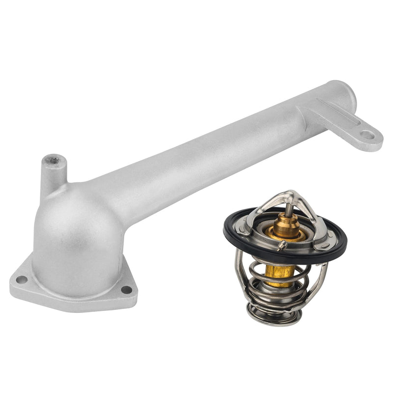 163210A040 Coolant Water Outlet with 90916-A3003 Thermostat Compatible with 2004-2006 Lexus RX330,2004-2006 Toyota Sienna Replacement Engine Water Outlet Thermostats 902-5123XD, 90916-03129