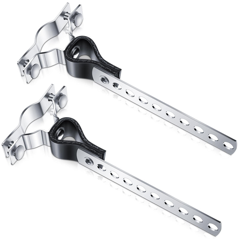 Geetery 1 Pcs Exhaust Hangers Muffler Hanger Swivel Tail Pipe Universal Exhaust Tailpipe Hanger Heavy Duty Tailpipe Muffler Bracket Flexible Swivel, Silver (8 Holes,Rv Style) 8 Holes Rv Style