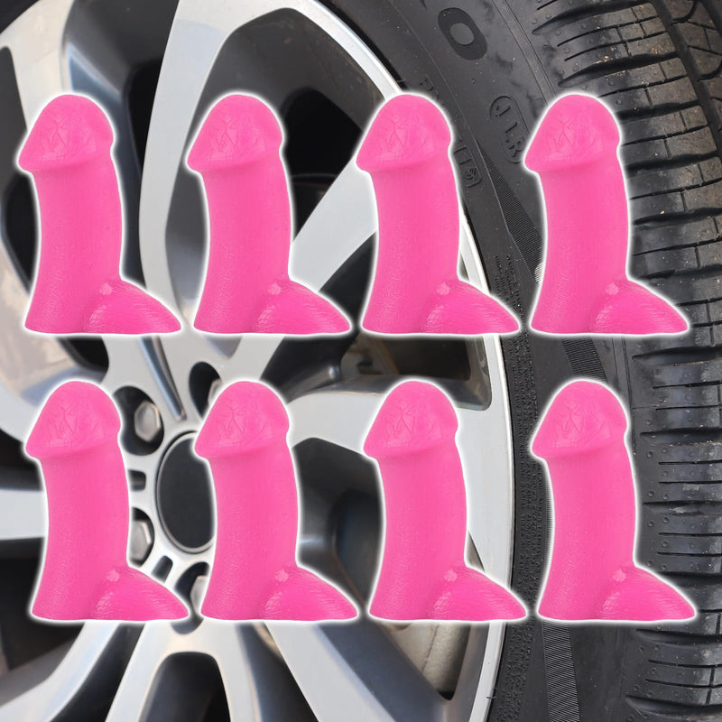 Penis Valve Stem Covers,Pencil Valve Stem Covers,Funny Valve Stem Caps,Dust Proof,Waterproof,Anti-Rust,Suitable for Cars,Trucks,Bike,Motor,Prank Gifts for Friends&Coworkers(8PCSPink) Z_8pcs Pink