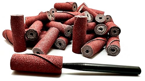50 Pack 1/2” x 1-1/2” x 1/8” 60 Grit AO Straight Cartridge Roll 50 1/2" x 1-1/2" x 1/8" 60 Grit