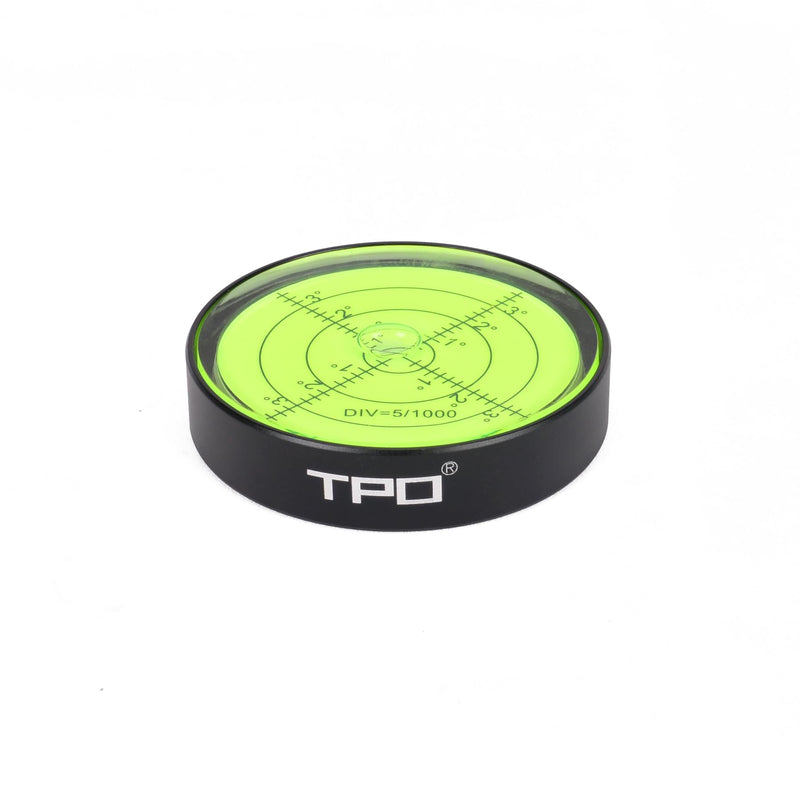 2.5"X0.55 Small Bubble Level for RV Level Bullseye Circular Level (Black) Black