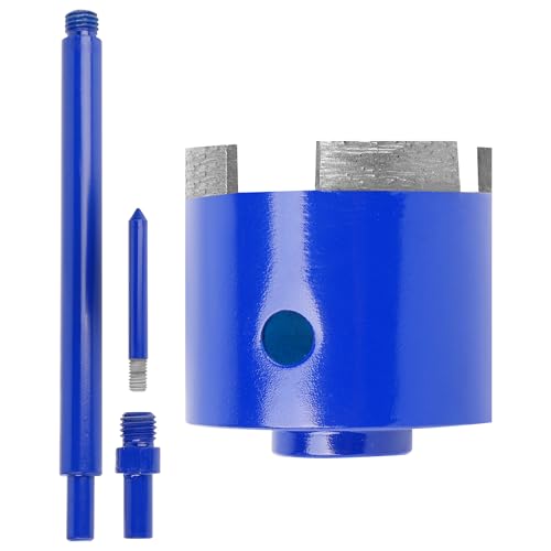 2-Inch Diamond Core Drill Bit – Heavy Duty Diamond Hole Saw for Tile, Concrete, Granite & Stone – Laser Welded Core Drill Bit for Wet/Dry Use – Premium Tile Hole Saw for Marble & Brick