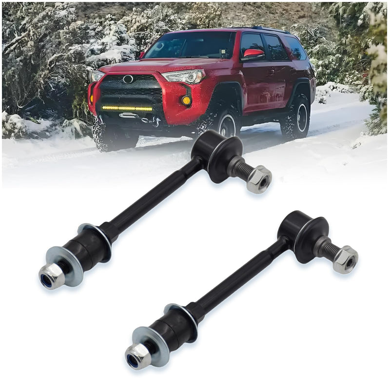 2Pcs K90681 Front Sway Stabilizer Bar Link Compatible With Toyota 1996-2002 4Runner, 2000-2004 Tundra, 2005-2015 Tacoma Base w/RWD, 2005-2015 Tacoma X-Runner w/RWD K90681 X2