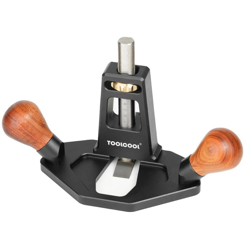 TOOLCOOL Router Plane Handheld Woodworking Tool Simple and Effective Plow Plane for Tuning Joinery Cutting Grooves Mortise (Wood Grip) Wooden Grip