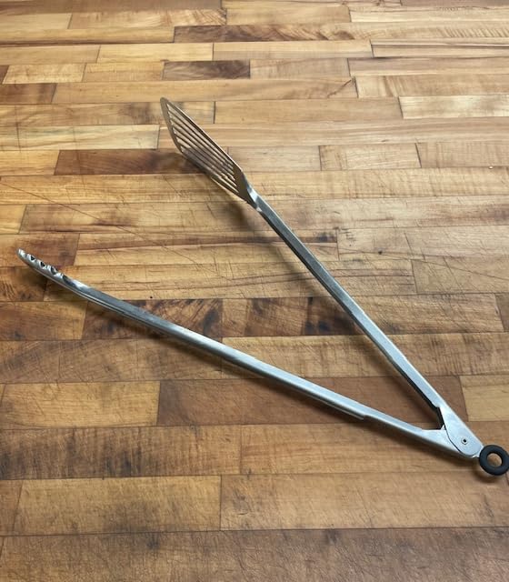 2.0 Spatula Tongs, Tong Spatula Combo, Grilling, Flipping, Kitchen Tool, Fish Turner, Burger Flipper, Cooking Utensil Tongula 2.0 18”