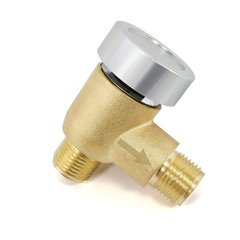 RV Vacuum Breaker Check Valve, Replace Leaking Vacuum Breaker on Black Tank Check Valve for RV Camper Trailer Flusher, 571-VAC-CHK-A Brass Breaker to Improve Freshwater