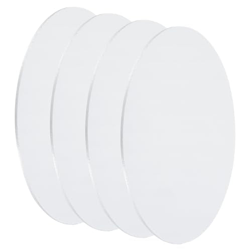 uxcell 4Pcs Aluminum Disc, 6"(150mm) Diameter 0.08"(2mm) Thickness Round Aluminum Sheets 1060 Aluminum Circle Plates for Metal Stamping 150mm x 2mm 4